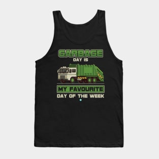 Garbage Day Recycling Trash Truck Gift Idea Tank Top